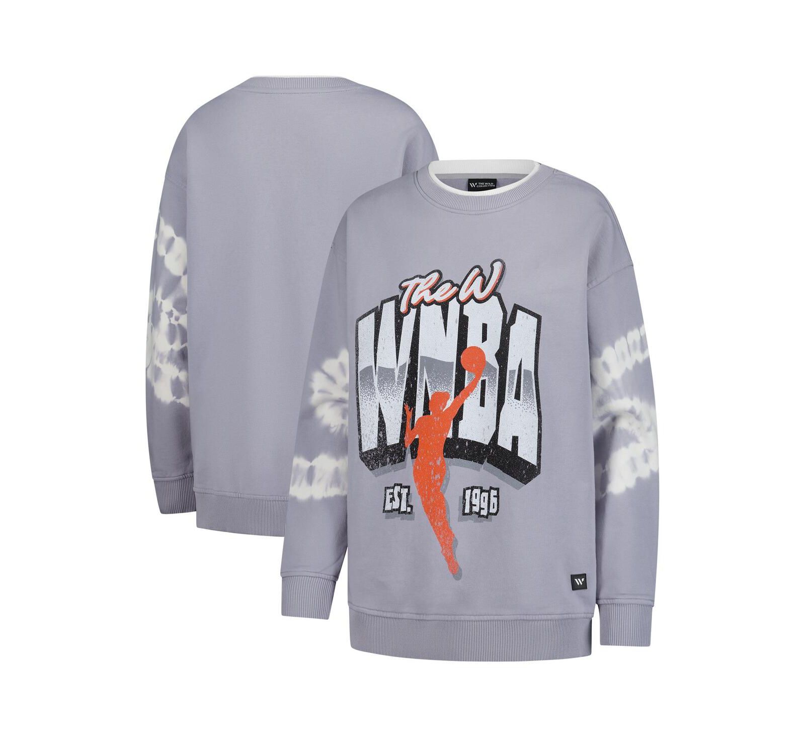 Женская флисовая толстовка The Wild Collective Gray WNBA Double Collar