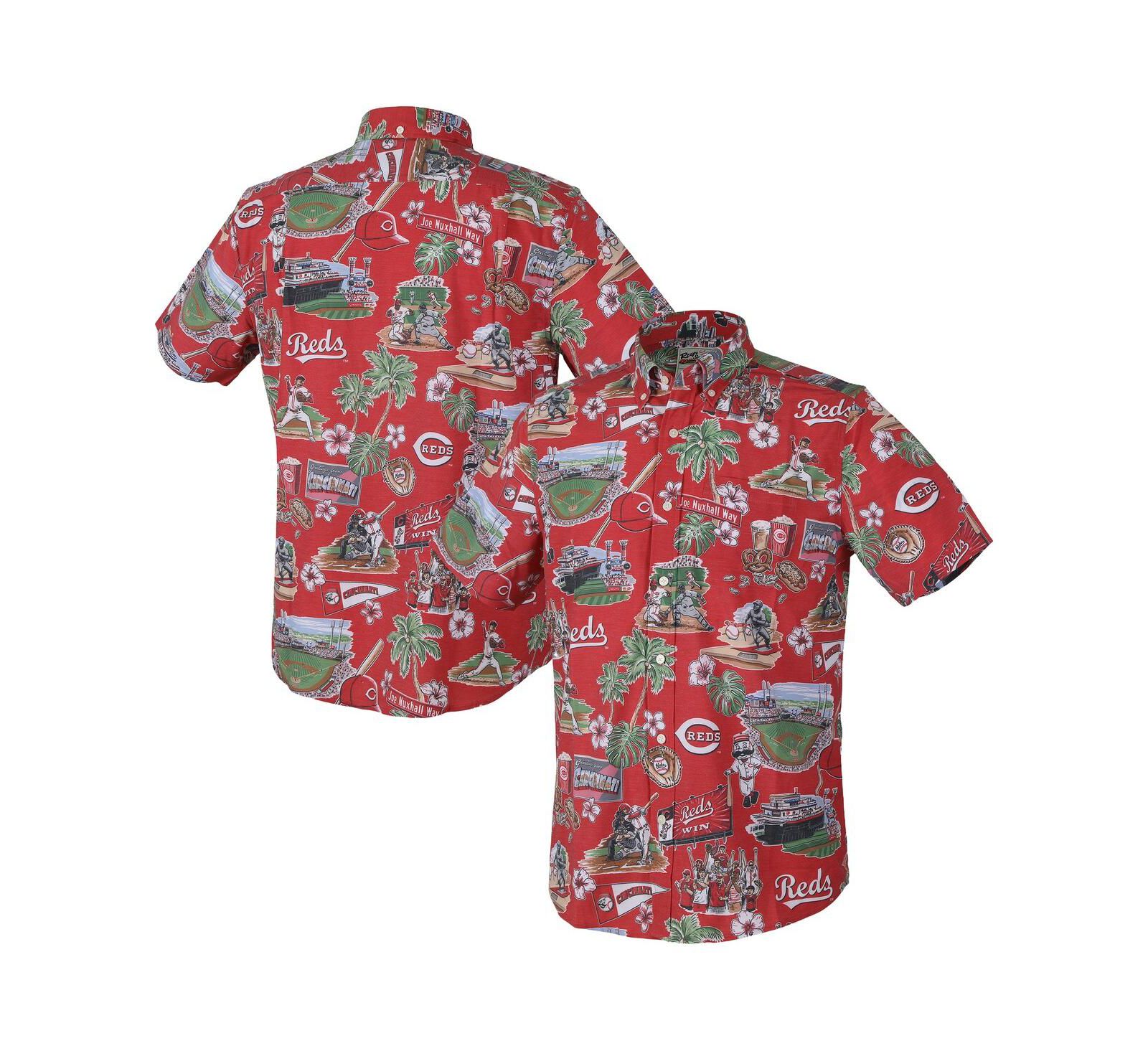 Рубашка Reyn Spooner Men's Red Cincinnati Reds