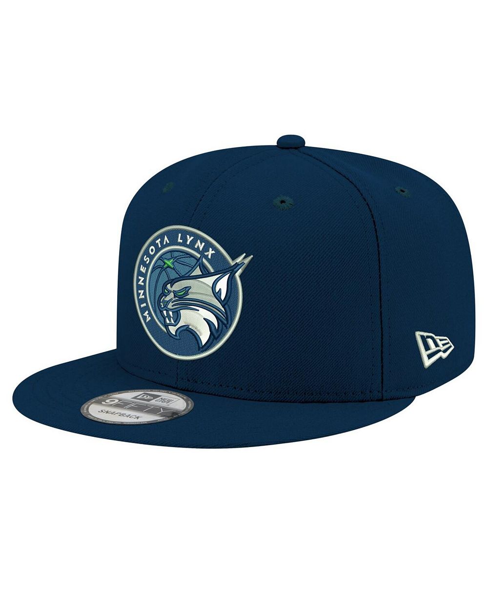 New Era мужская и женская темно-синяя кепка 9FIFTY с логотипом Миннесота Линкс и регулируемым ремешком