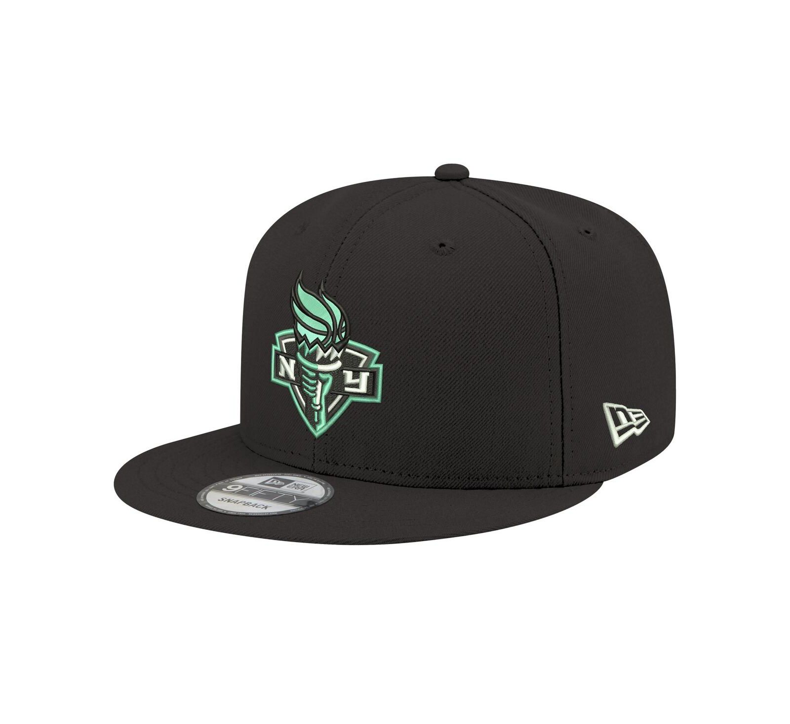 New Era Men's and Women's Black New York Liberty Logo 9FIFTY Snapback Hat