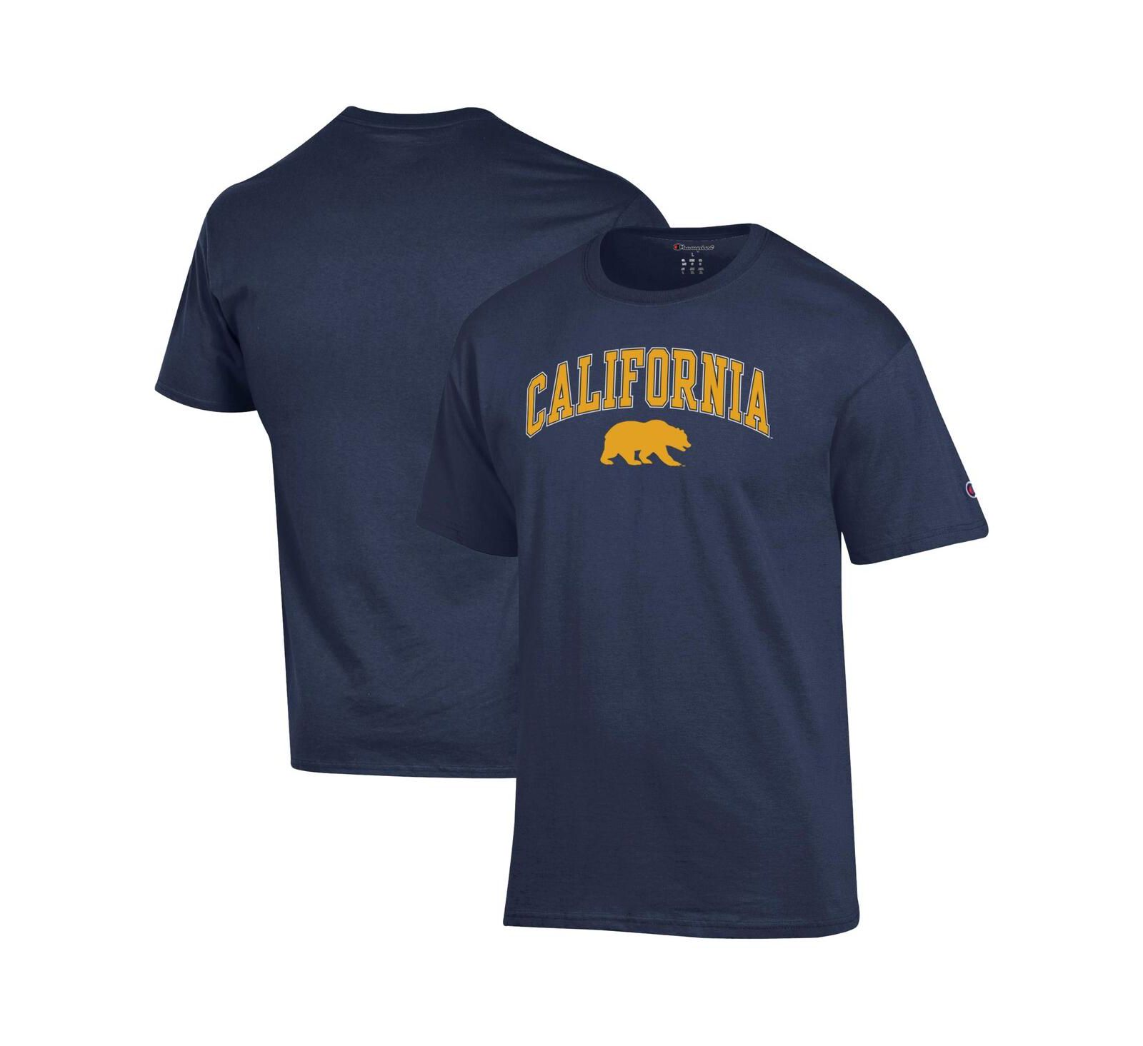 Champion Men's Navy Cal Bears Arch Over Logo T-Shirt