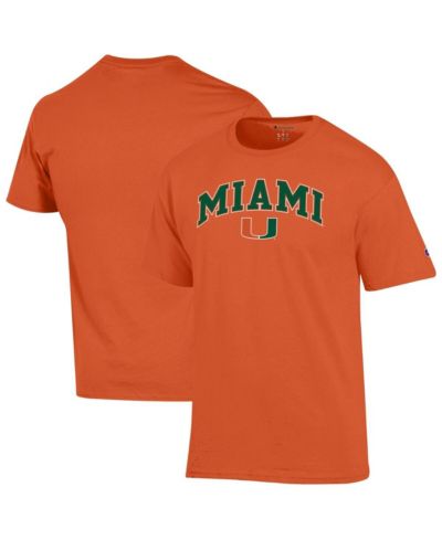 Мужская футболка Champion Orange Miami Hurricanes с логотипом