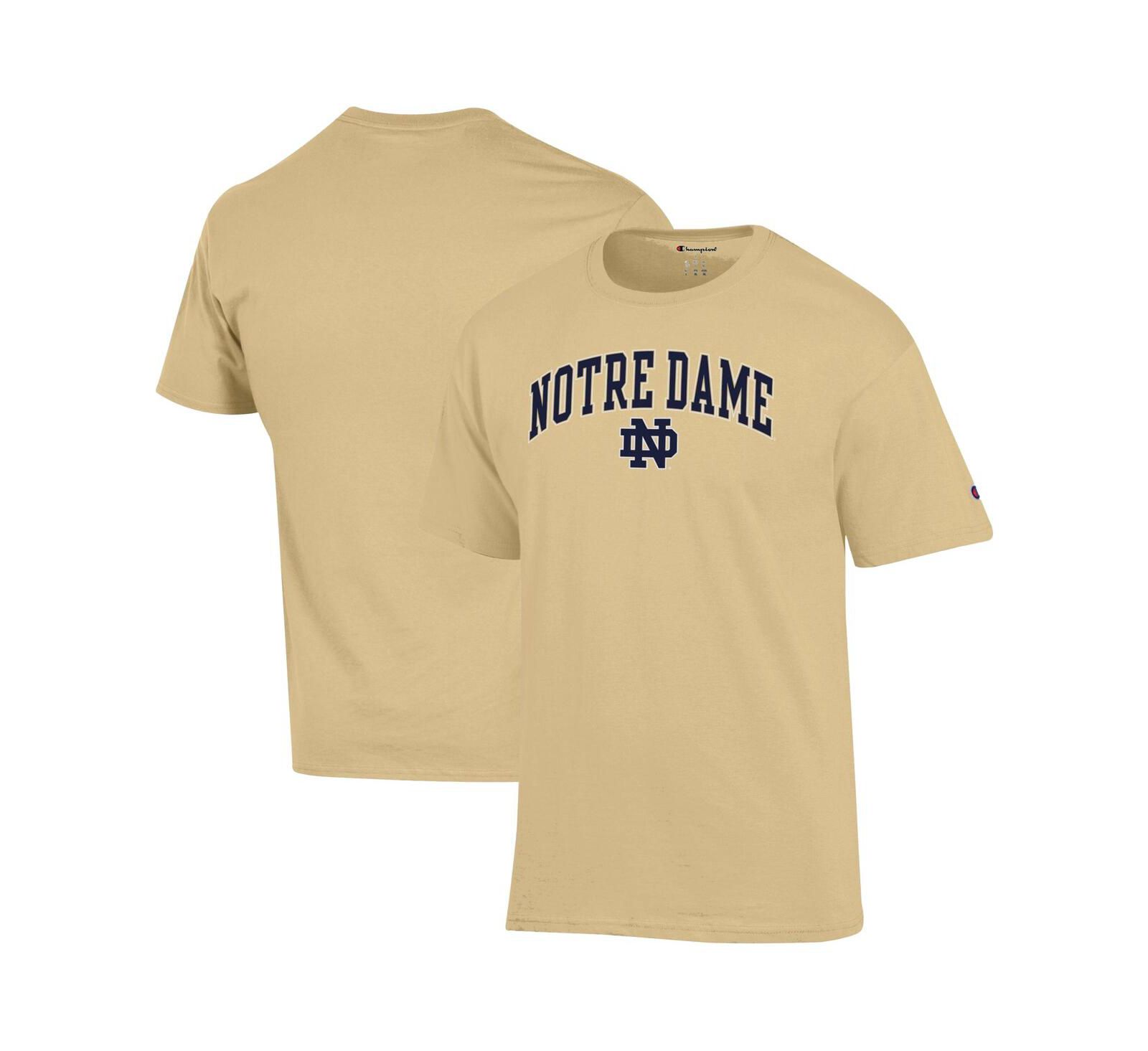 Champion Men's Gold Notre Dame Fighting Irish Arch Over Logo T-Shirt