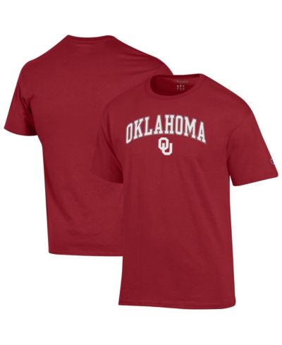 Мужская футболка Champion Oklahoma Sooners Arch Over Logo - Crimson