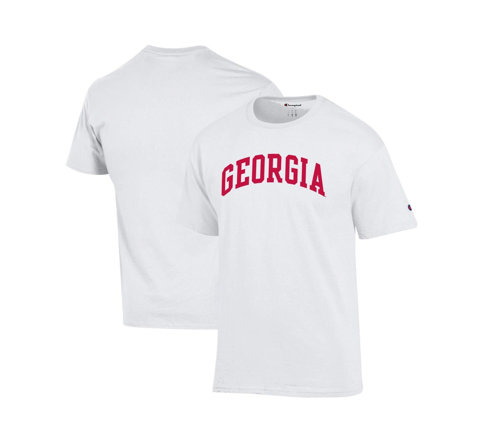 Champion Men's White Georgia Bulldogs Basic Arch T-Shirt