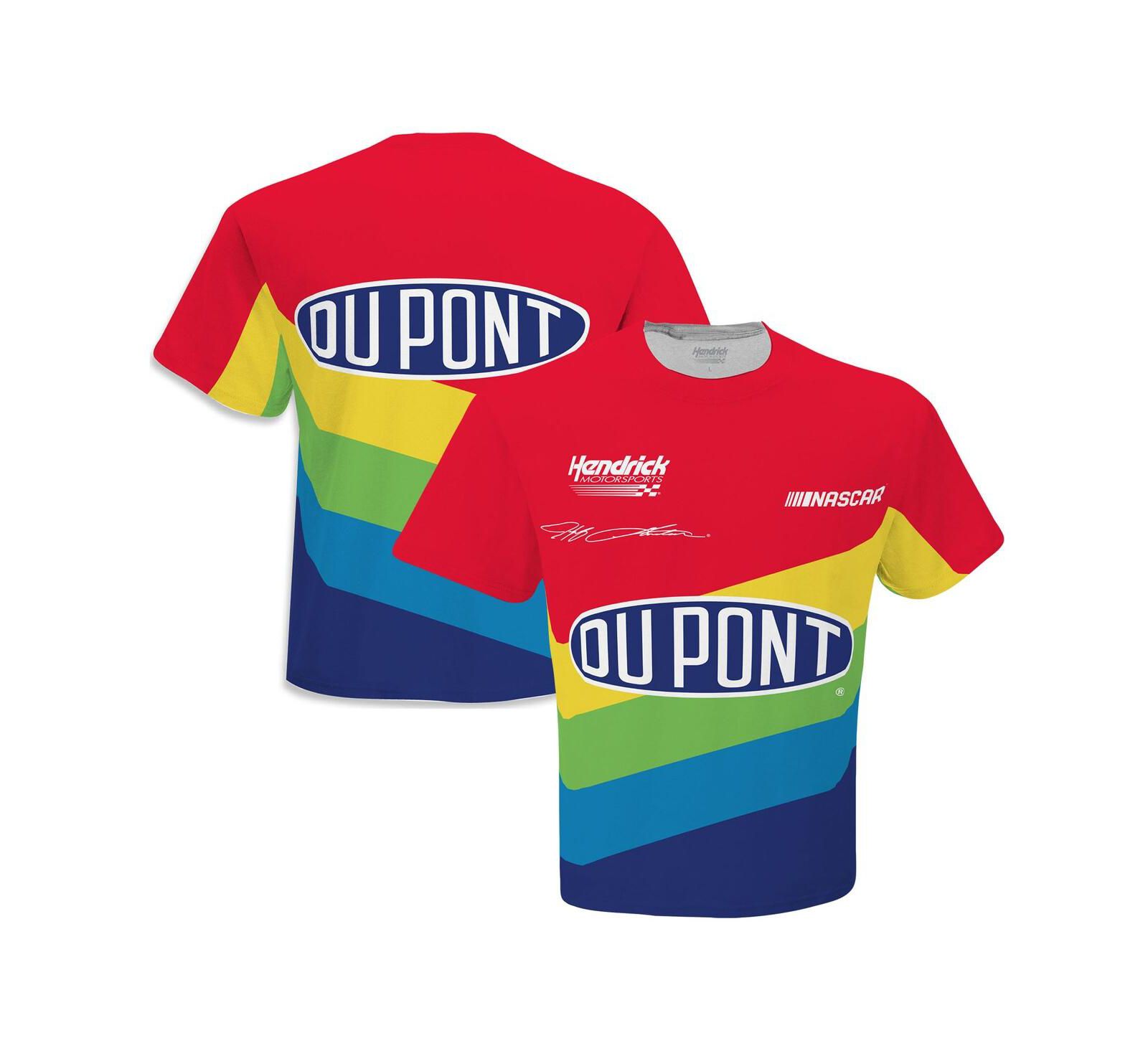 Мужская футболка Hendrick Motorsports Team Collection Red/Yellow Jeff Gordon Pit Crew