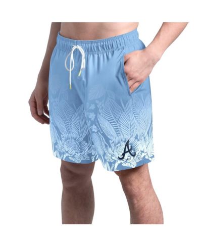 Margaritaville Men's Blue Atlanta Braves Lagoon Fiesta Swim Shorts