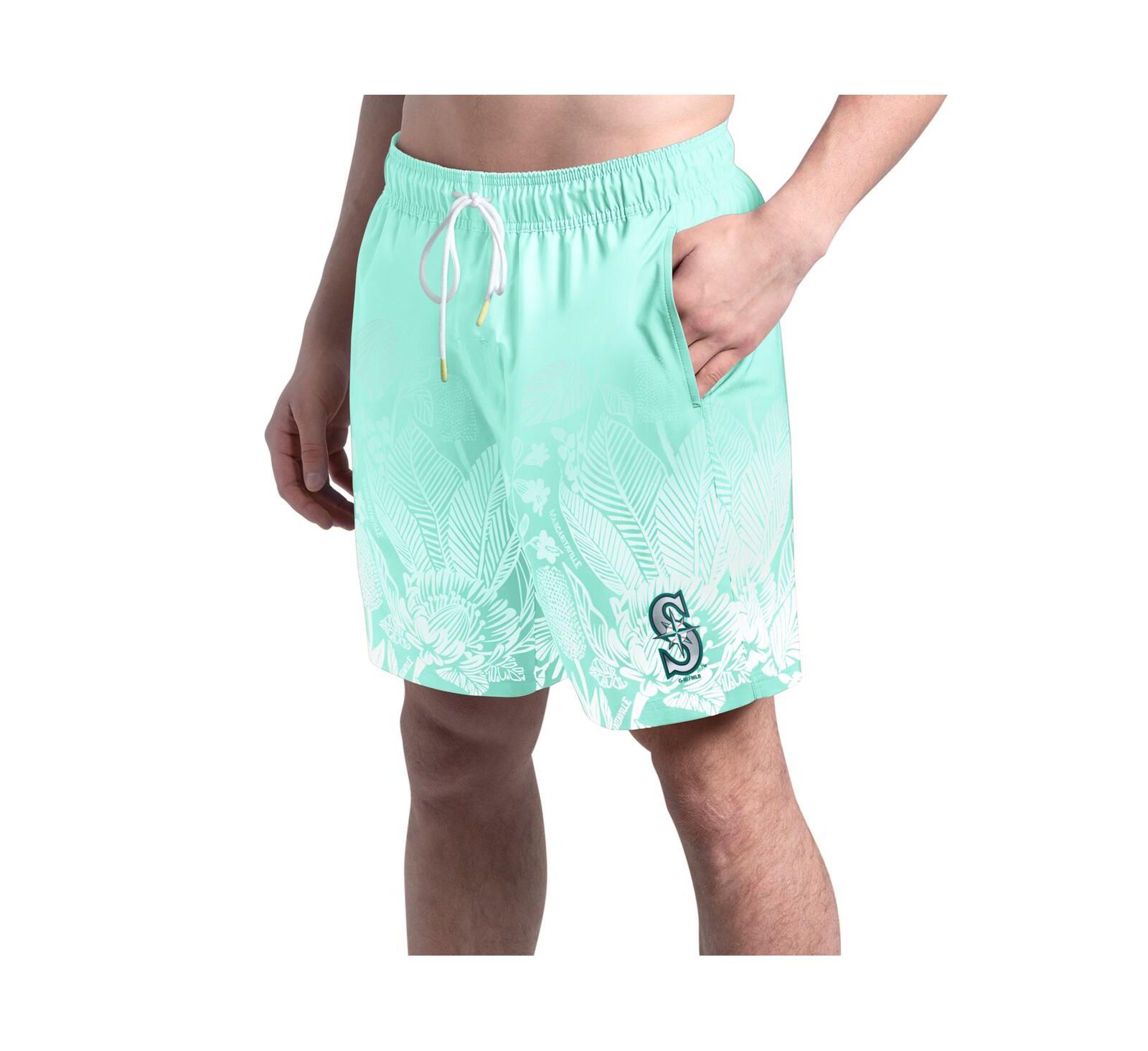 Мужские плавательные шорты Margaritaville Mint Seattle Mariners Lagoon Fiesta