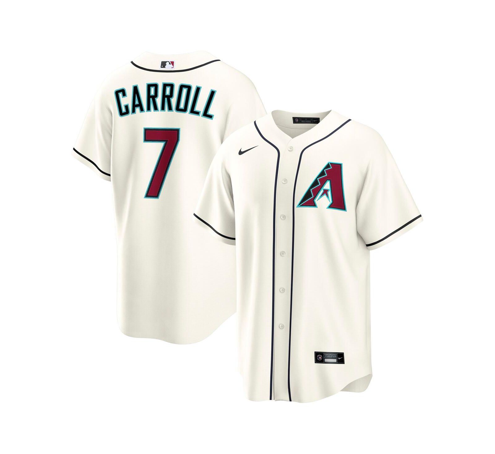 Джерси Nike Men's Corbin Carroll Cream Arizona Diamondbacks Home Replica 2.0 Player