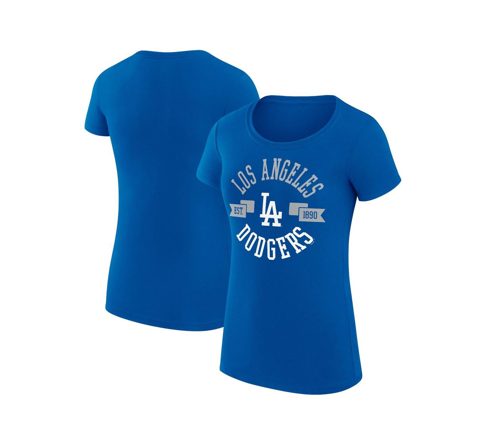 Женская футболка G-III 4Her by Carl Banks Royal Los Angeles Dodgers City Graphic Fitted