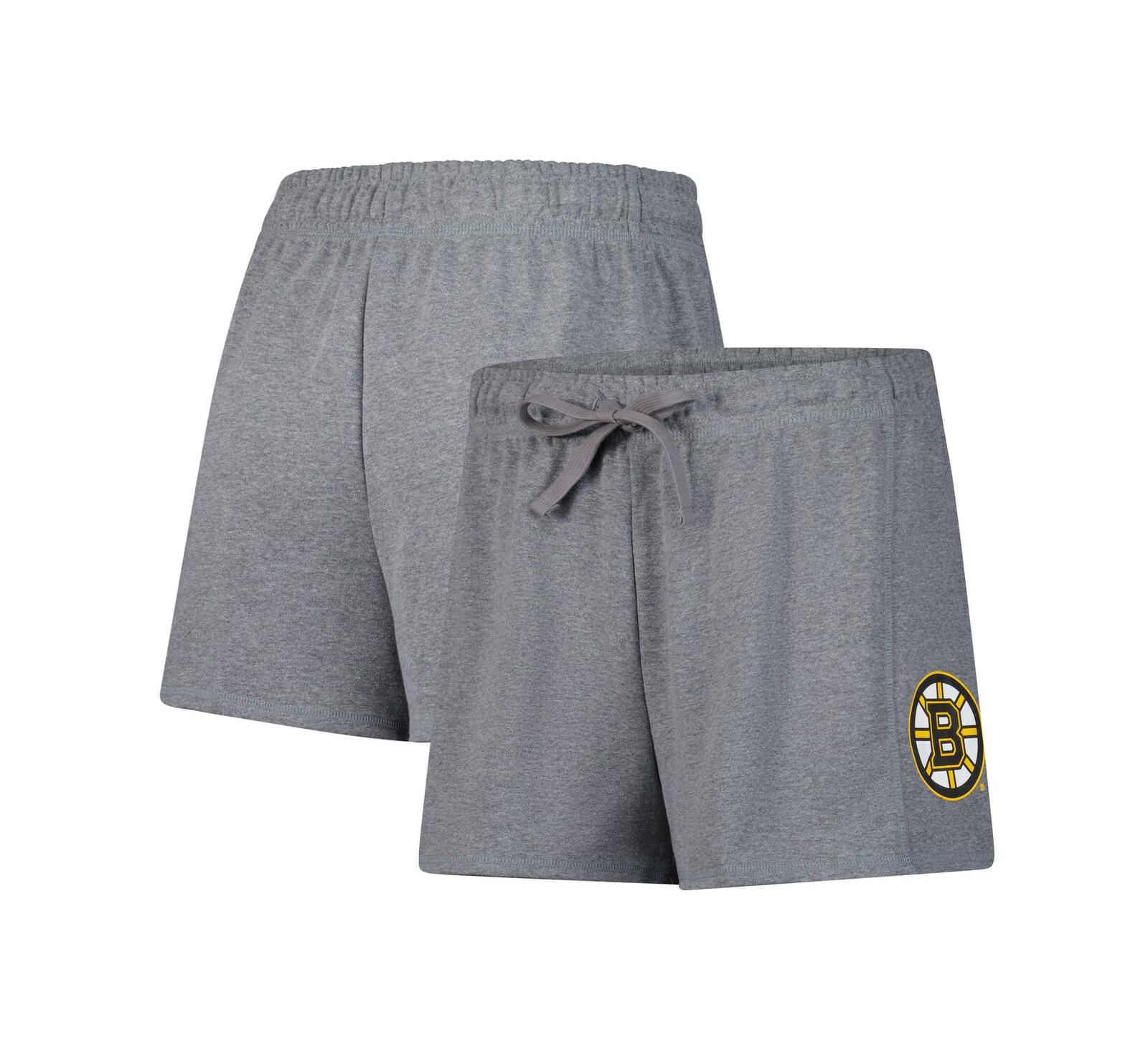 Fanatics Женские шорты с логотипом Boston Bruins, Heather Gray
