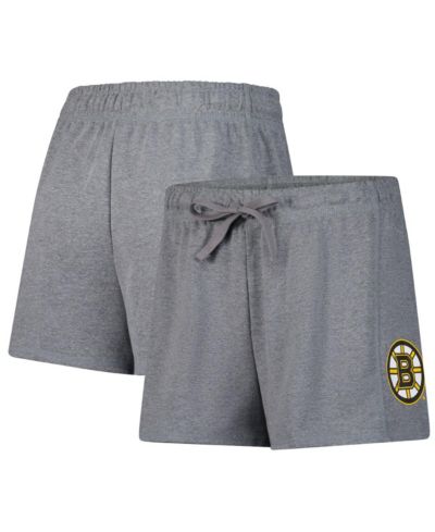 Fanatics Женские шорты с логотипом Boston Bruins, Heather Gray