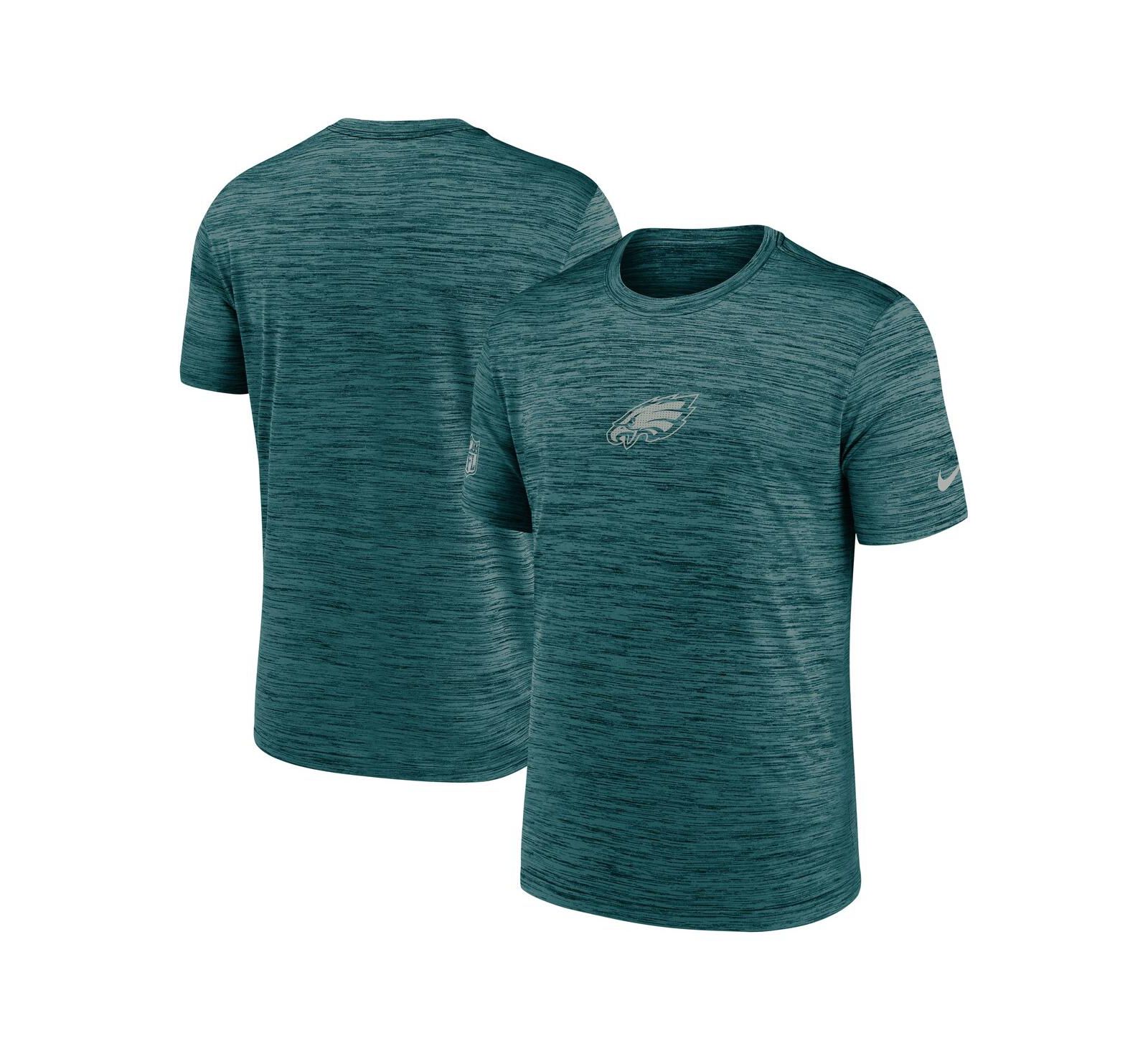 Nike Men's Midnight Green Philadelphia Eagles Sideline Velocity Performance T-Shirt