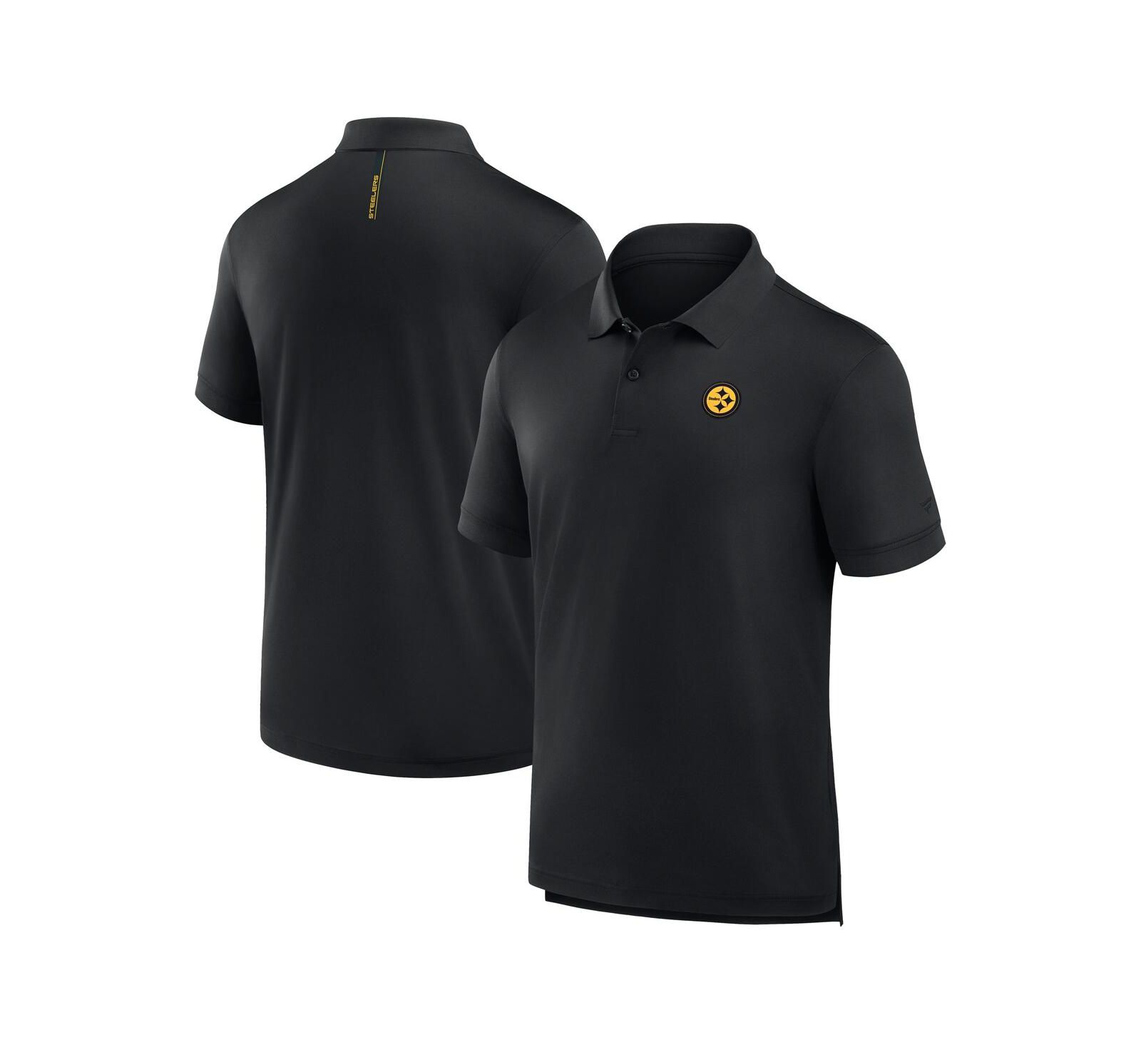 Fanatics Мужская рубашка-поло Pittsburgh Steelers Front Office Move Mono, черная