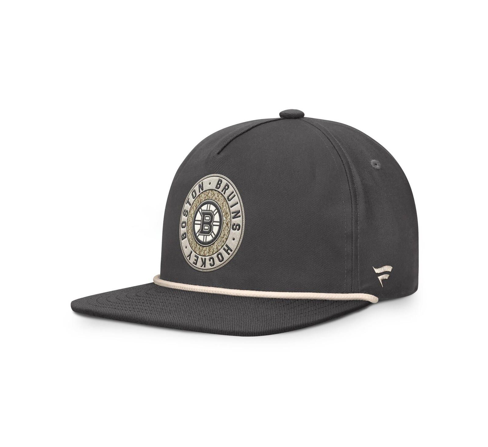 Fanatics Мужская регулируемая кепка Boston Bruins Charcoal