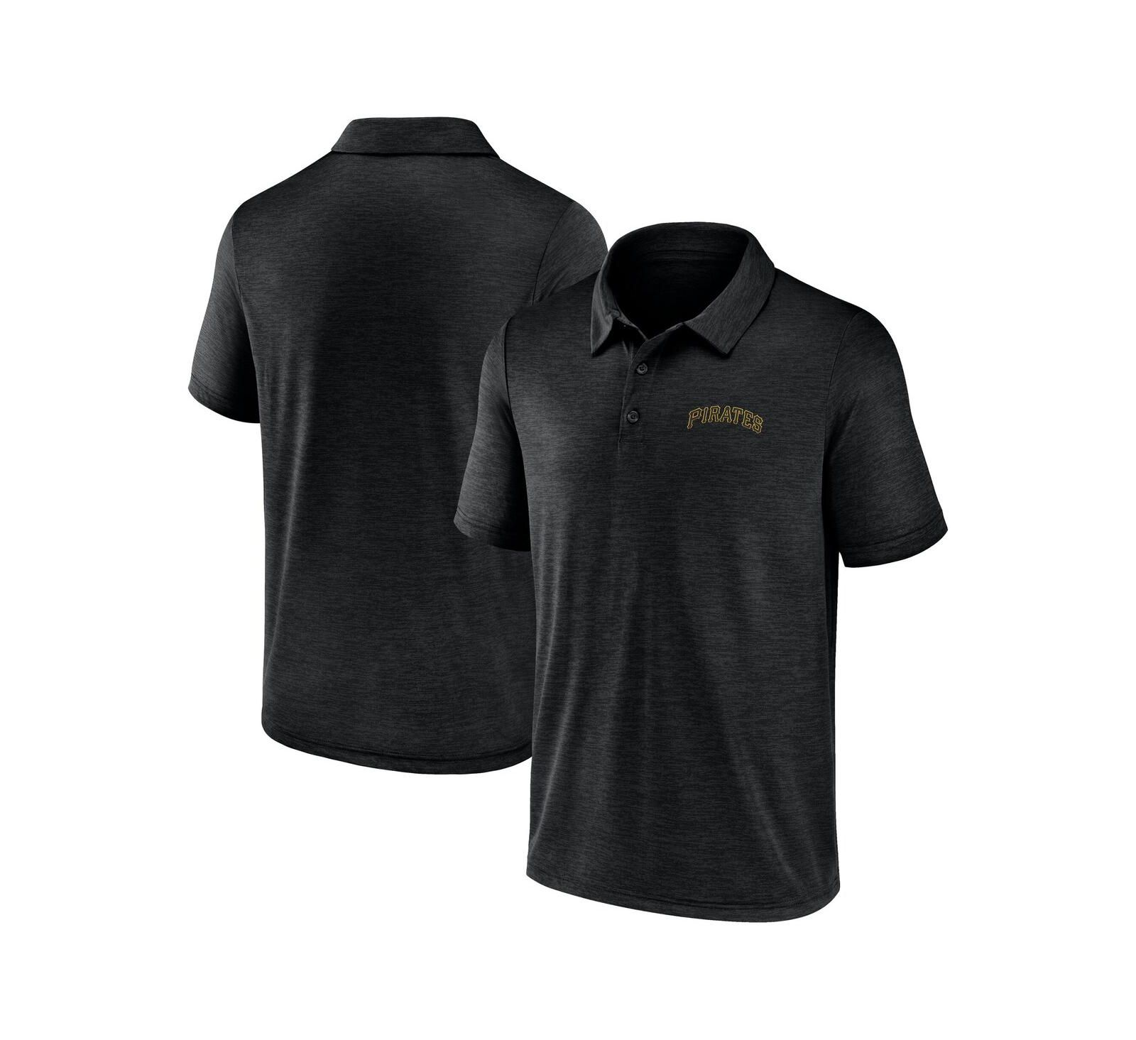 Fanatics Men's Black Pittsburgh Pirates Unstoppable Polo Shirt
