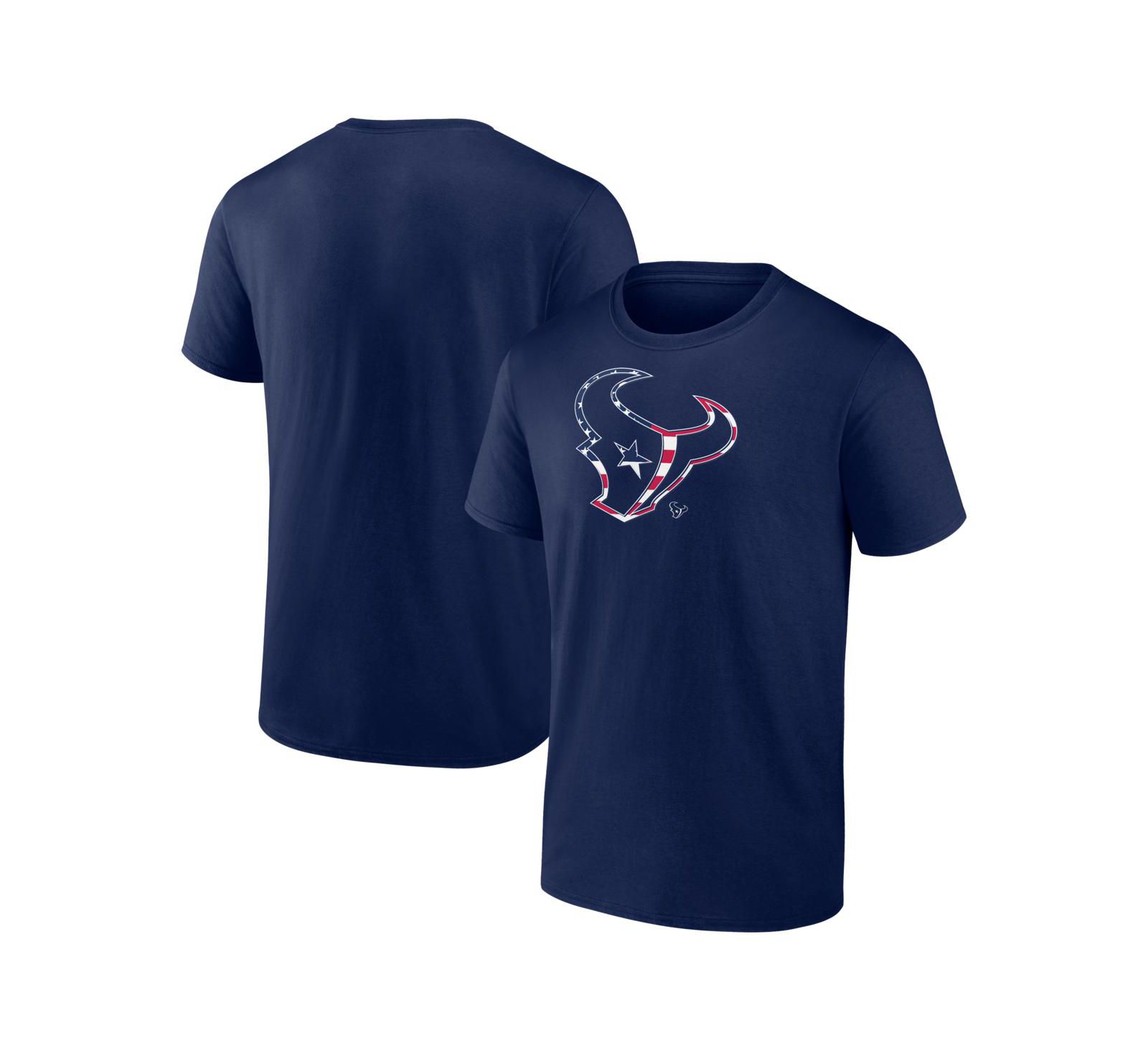 Logo Athletic Мужская футболка Houston Texans Americana, темно-синяя