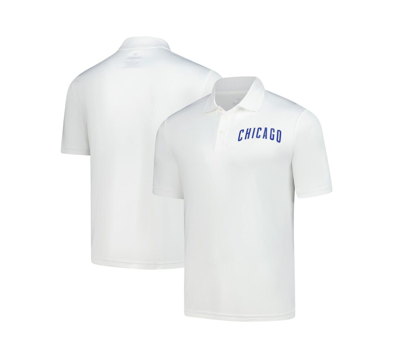 Fanatics Men's White Chicago Cubs Component Polo Shirt