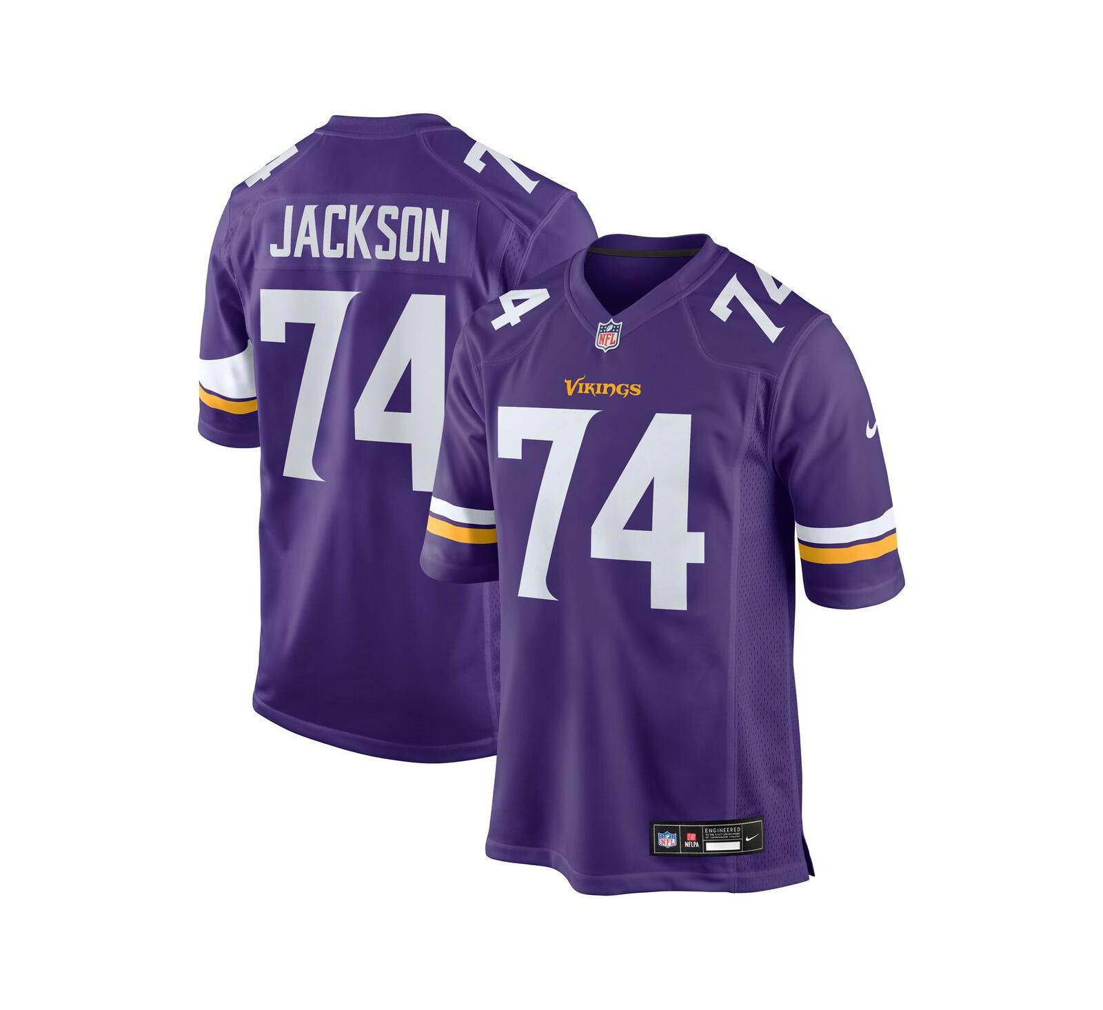 Nike Men's Donovan Jackson Purple Minnesota Vikings 2025 NFL Draft First Round Pick Game Jersey