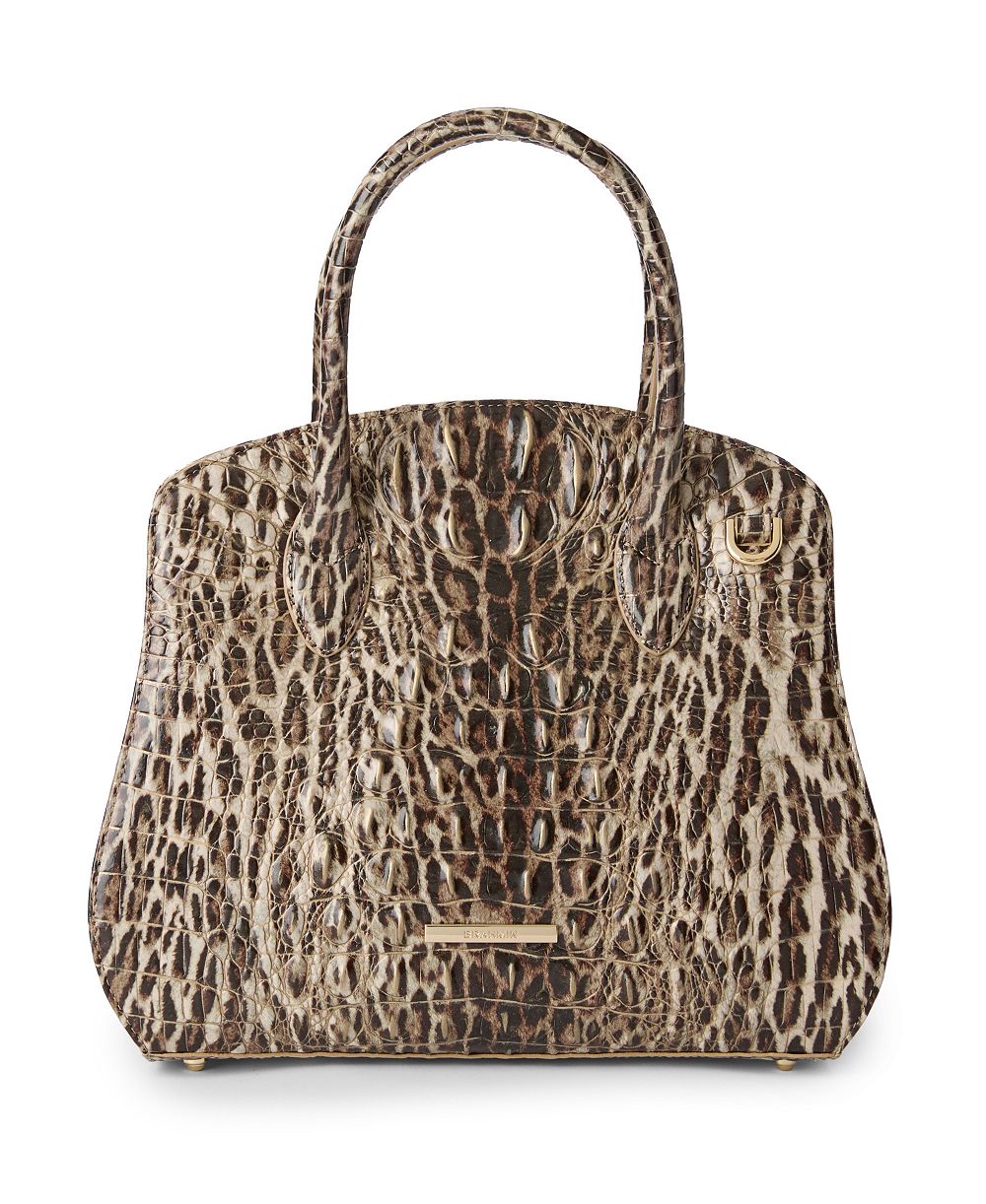 Brahmin Rosetta Melbourne Medium Leather Satchel Bag