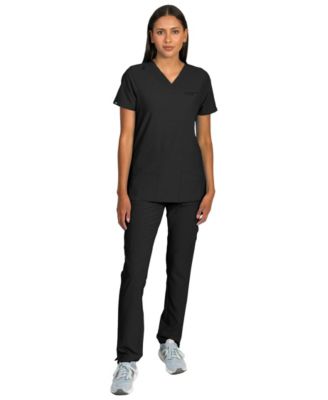 Medgear Женский медицинский комплект Medgear Liliana с топом на 4 кармана и брюками прямого кроя
