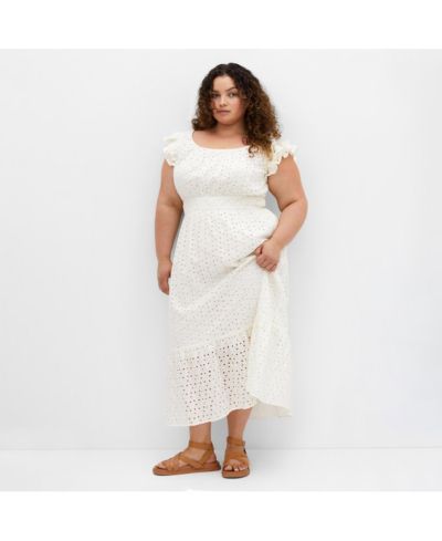 CITY CHIC Women's Sweet Broderie Midi Dress