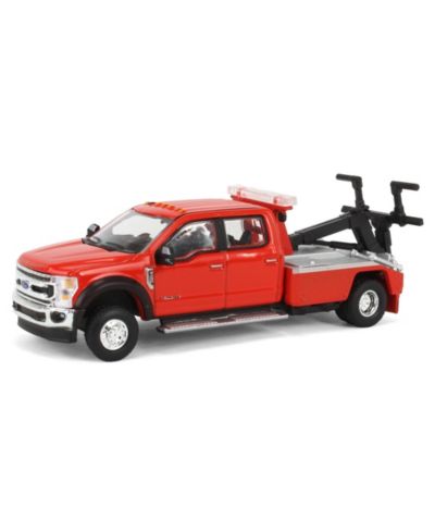 Greenlight Collectibles 1/64 2020 F-450 Super Duty Dually with Wrecker Bed Collectible Toy Truck, 51398-b