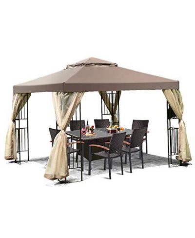 Садовая беседка Octagonal Patio с москитной сеткой 10 x 12