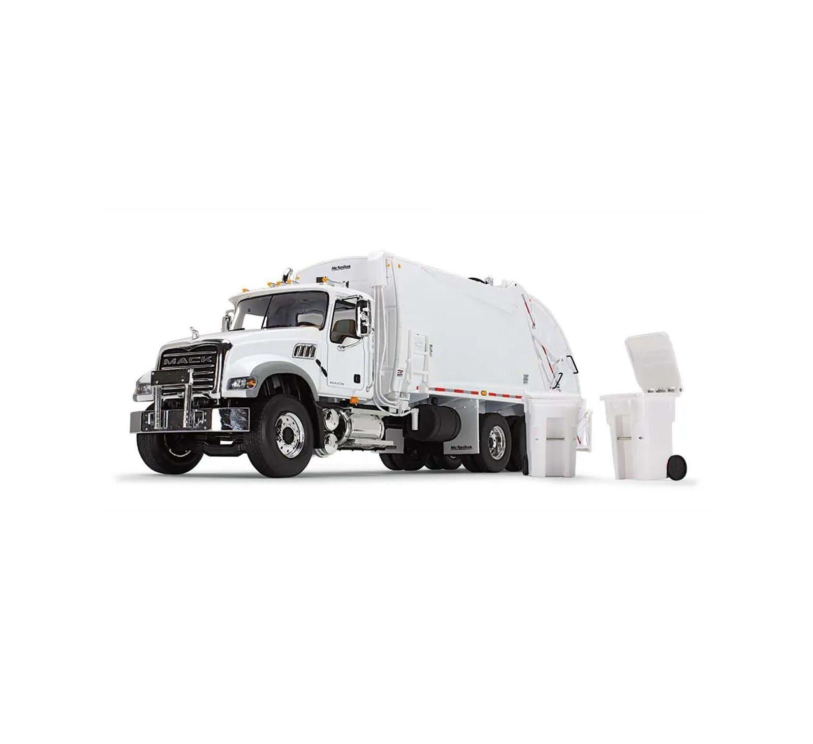 First Gear модель 10-4213 Mack Granite MP с мусоровозом McNeilus и баками