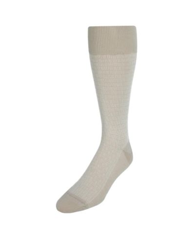 Мужские носки TRAFALGAR Horatio Cross Hatch Design Mid-Calf Mercerized Cotton