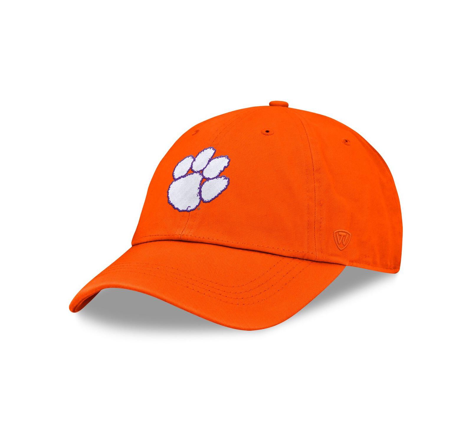 Top of the World Мужская регулируемая кепка с логотипом команды Clemson Tigers, выстиранная, оранжевая