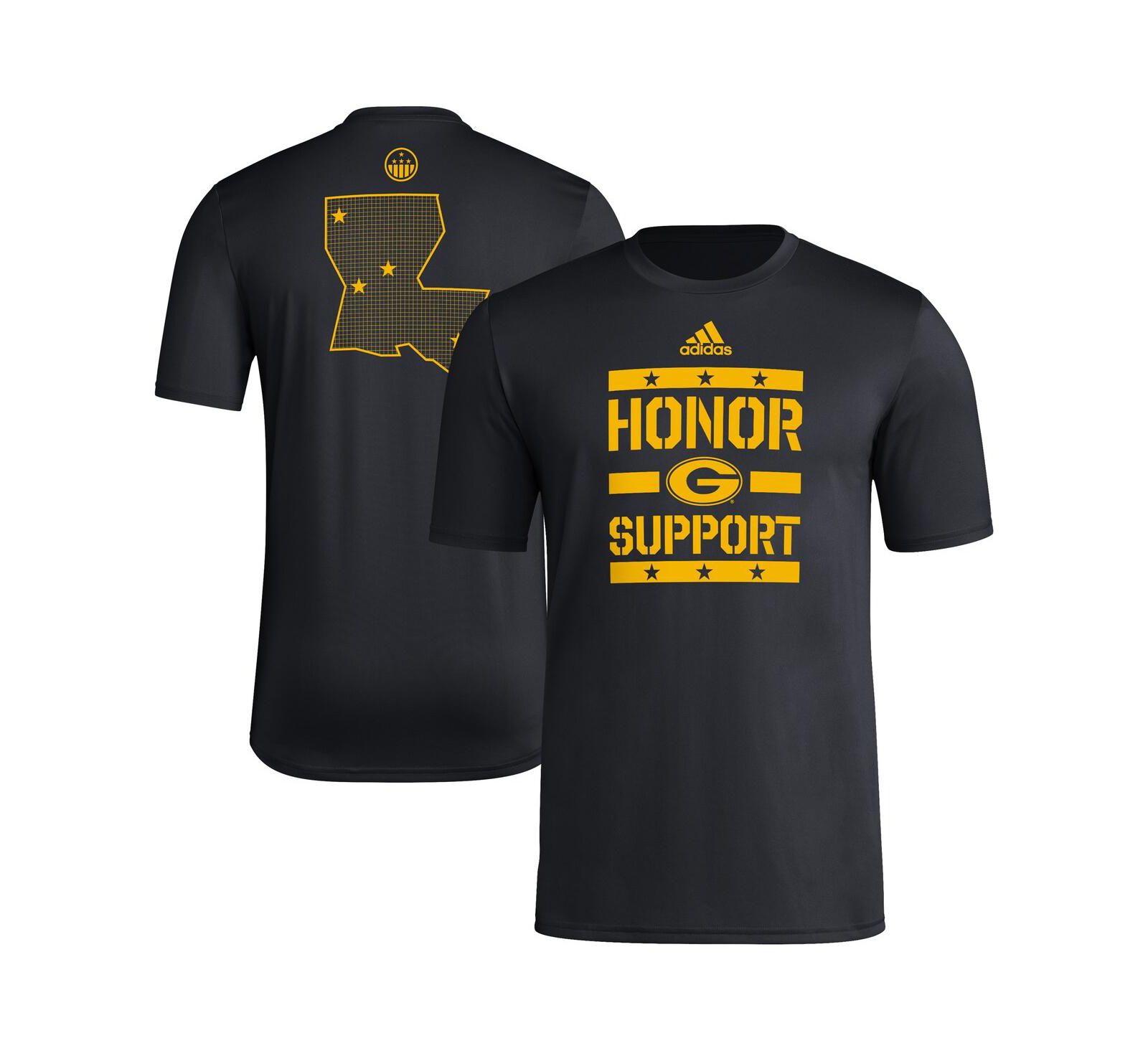 Adidas Men's Black Grambling Tigers Honor Support Pre-Game T-Shirt