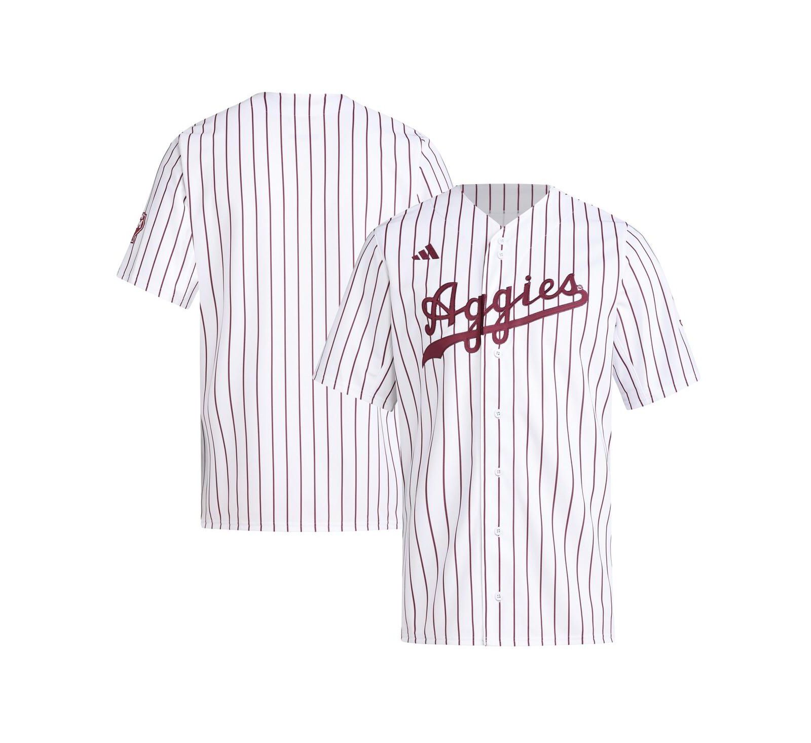 Adidas Men's White Texas A&M Aggies Replica Baseball Jersey