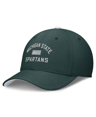 Nike Men's Green Michigan State Spartans Primetime Rise Swoosh Flex Hat