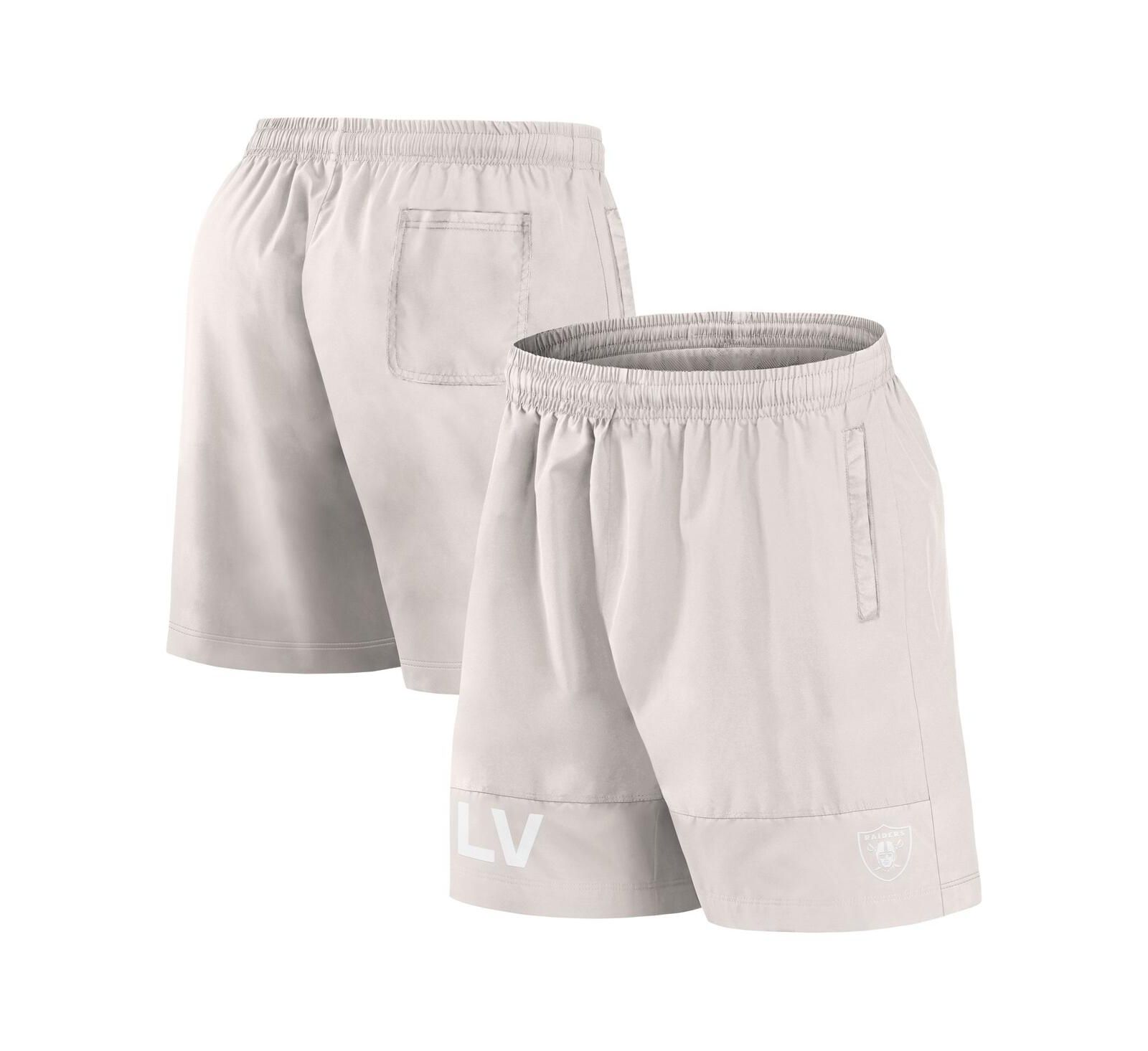 Fanatics Men's Cream Las Vegas Raiders Elements Shorts