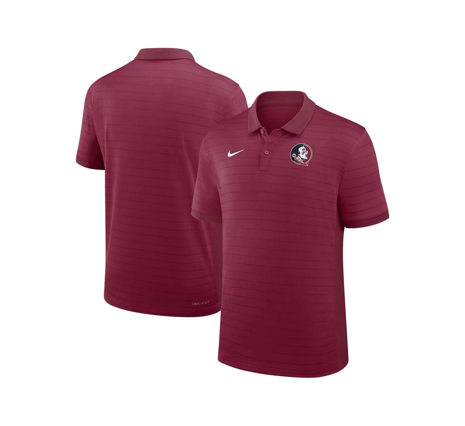 Мужская поло Nike Garnet Florida State Seminoles 2025 Early Season Coaches Sideline Victory Stripe