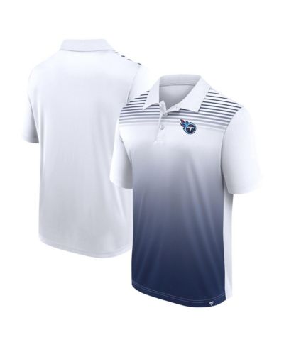 Logo Athletic Men's White/Navy Tennessee Titans Sandlot Game Polo Shirt