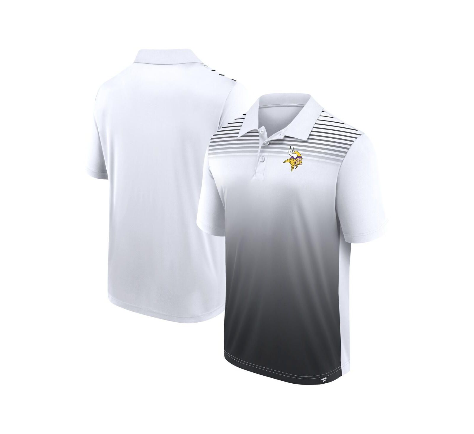 Logo Athletic Мужская рубашка-поло Minnesota Vikings Sandlot Game, белая/черная