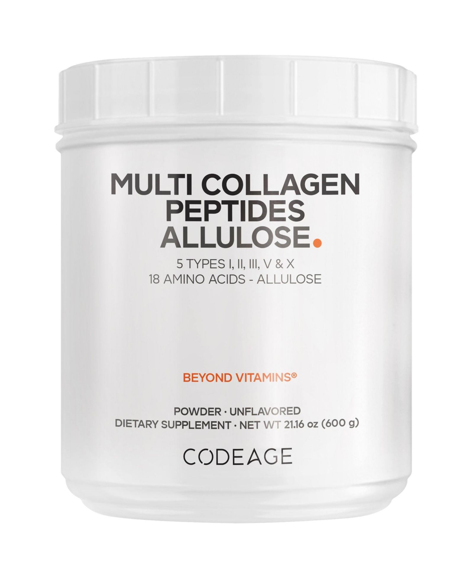 Пищевая добавка Codeage Multi Collagen Peptides Powder + Allulose