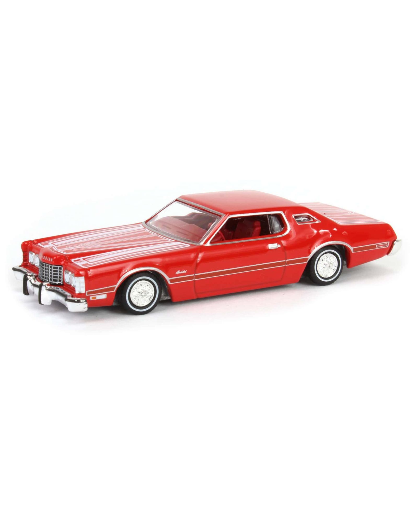 Модель 1/64 1973 Thunderbird Red Custom California Lowriders Series 6