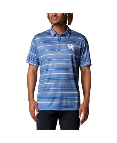 Мужская рубашка-поло Columbia Royal Kentucky Wildcats PFG Super Terminal Tackle Omni-Shade Stripe
