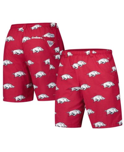 Columbia Мужские шорты Arkansas Razorbacks PFG Backcast III Omni-Shade Cardinal