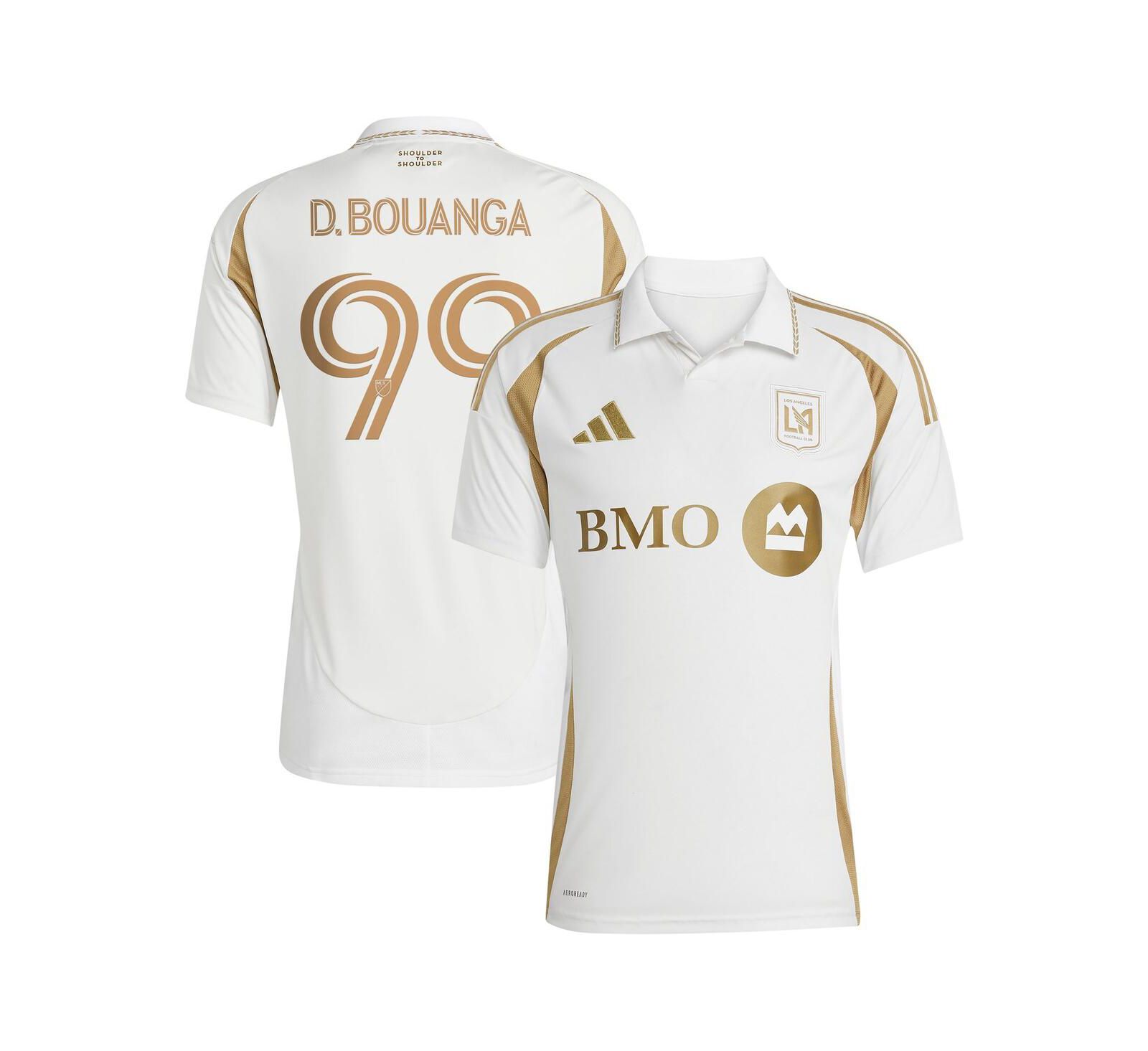 Adidas Men's Denis Bouanga White LAFC 2025 Secondary Replica Player Jersey