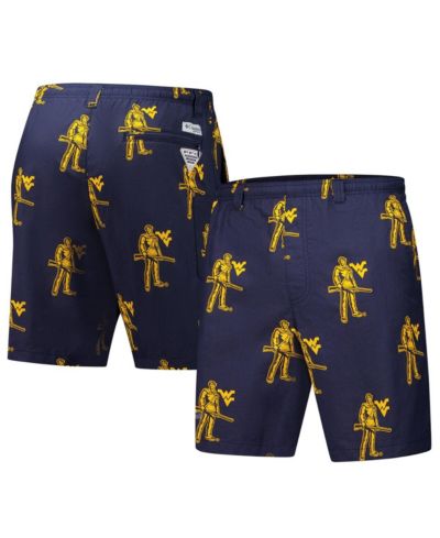 Мужские шорты Columbia West Virginia Mountaineers Backcast III Printed Navy