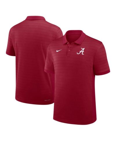 Мужская поло Nike Crimson Alabama Crimson Tide 2025 Early Season Coaches Sideline Victory Stripe Performance Polo Shirt