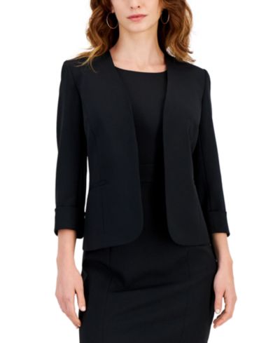 Kasper Women's Stretch Crepe Open-Front Blazer Regular & Petite