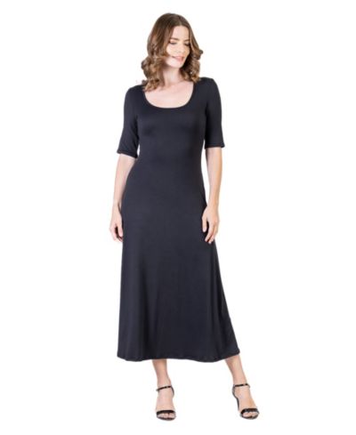 24seven Comfort Apparel Женское повседневное платье макси, Petite