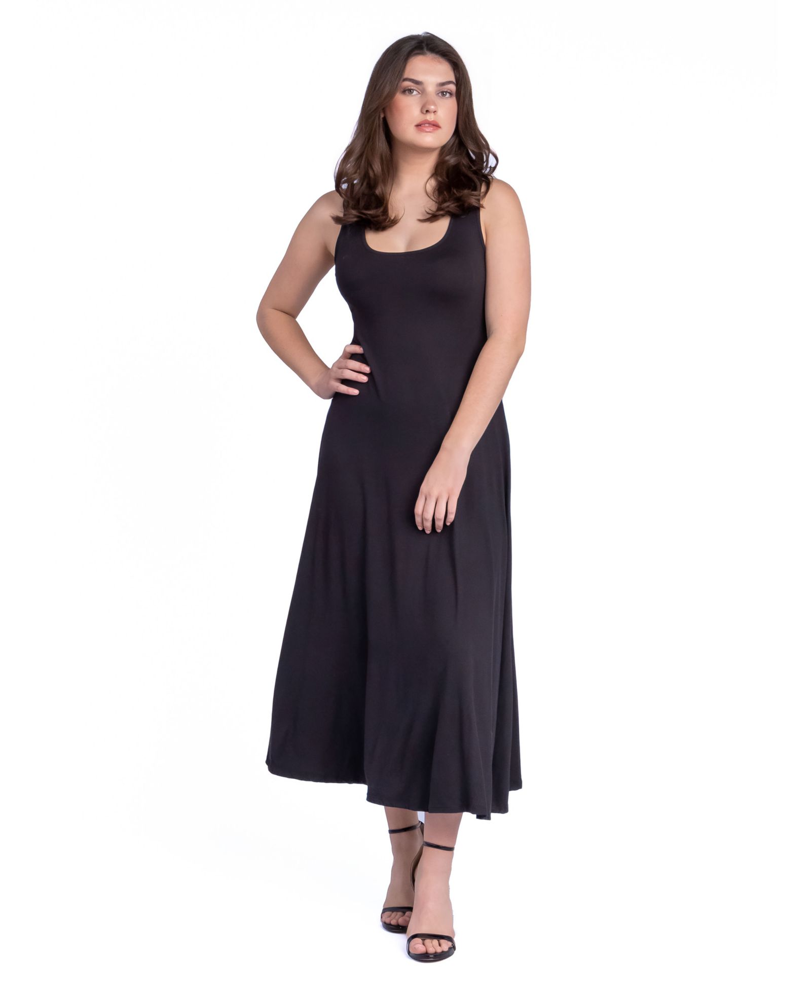 Платье 24seven Comfort Apparel Petite Slim Fit A-Line Sleeveless Maxi
