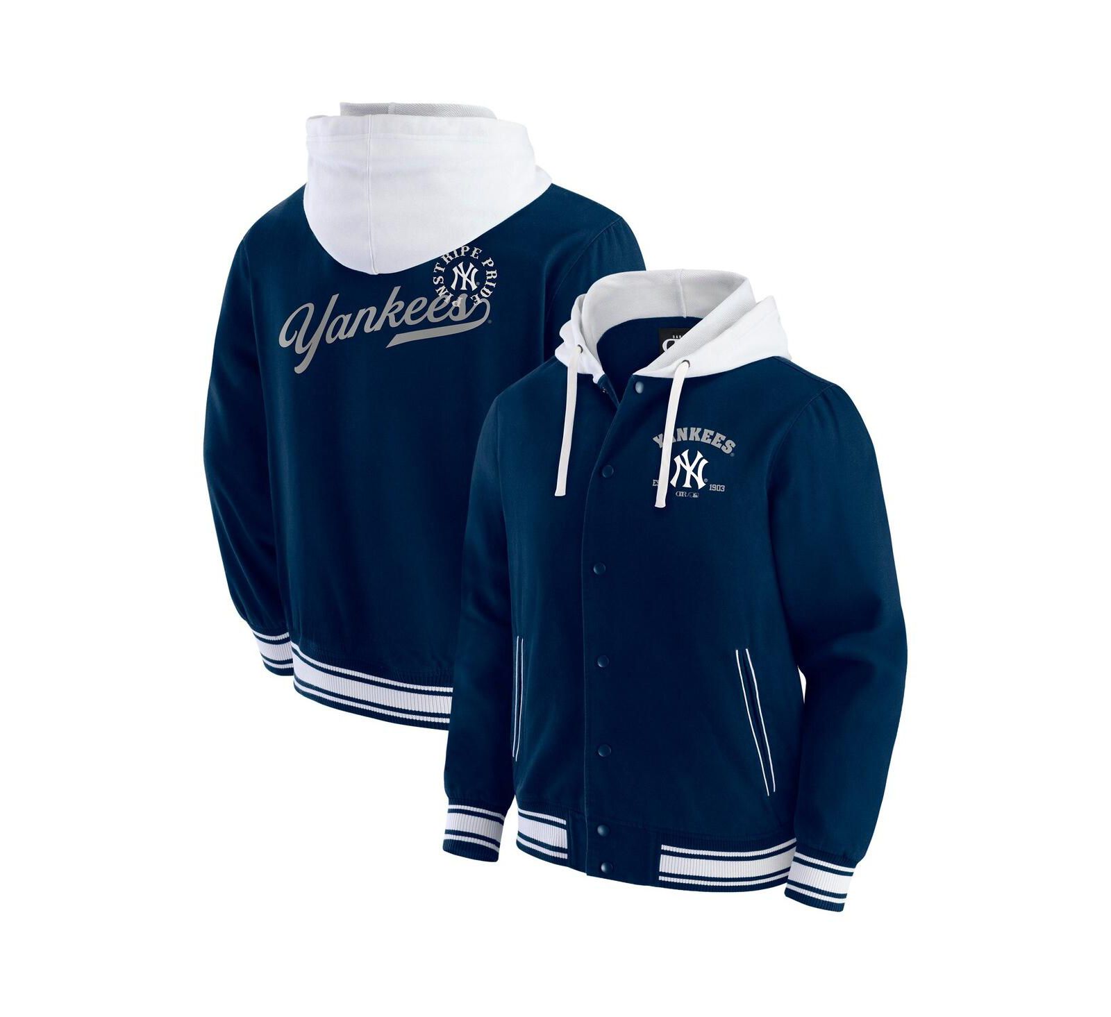 Fanatics Men's Navy New York Yankees Full-Snap Hooded Jacket