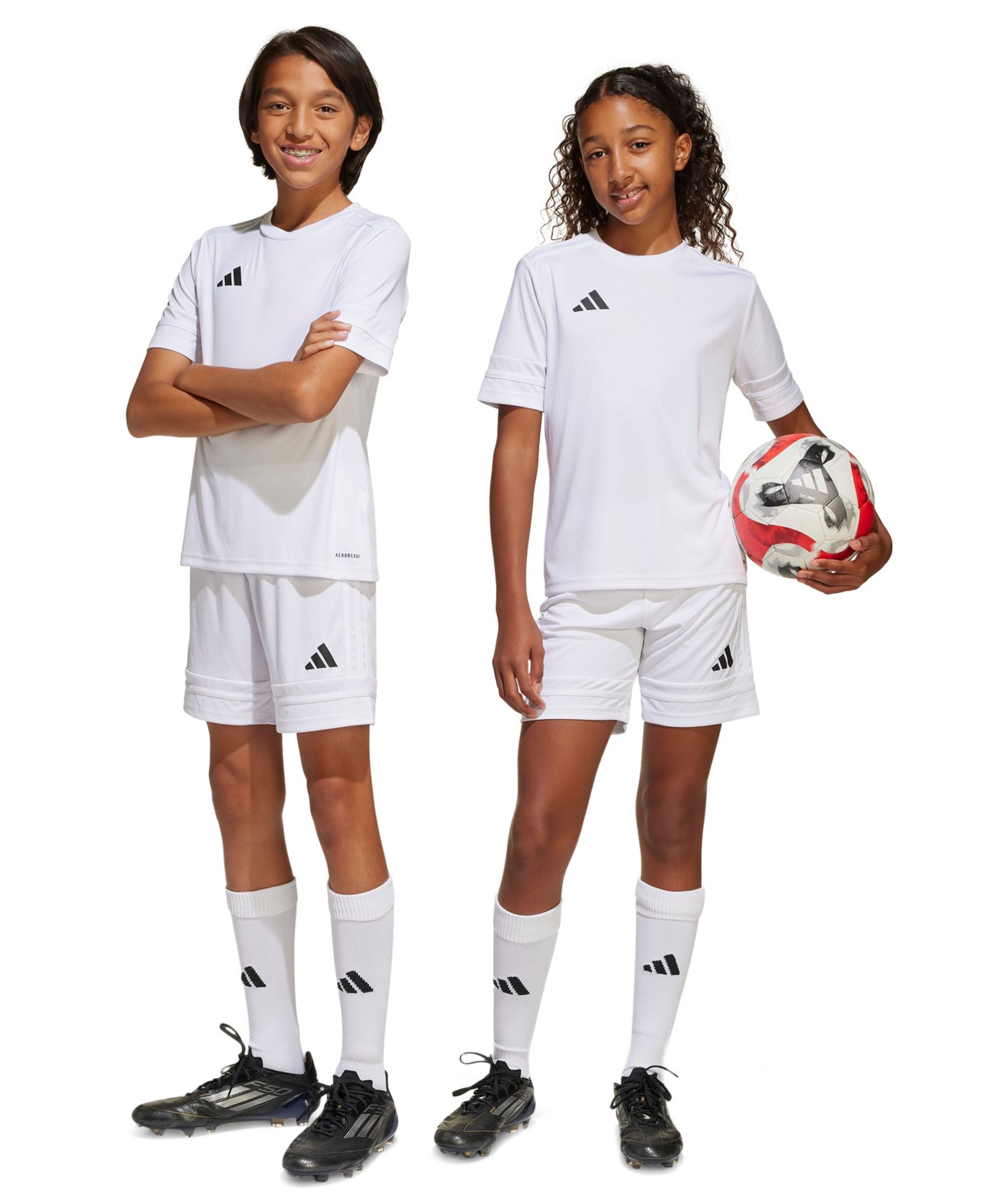 adidas Boys' and Girls' 6-20 Drawstring Shorts